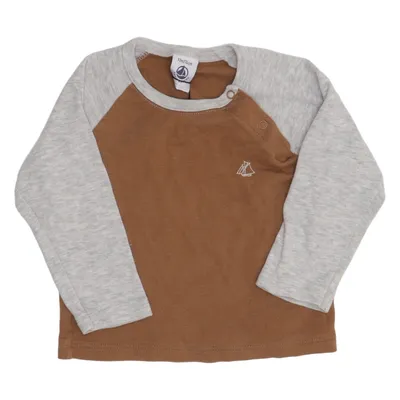 Lange mouwen shirt (Bruin, Grijs) van Petit Bateau Katoen