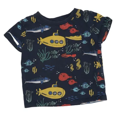 T-shirt (Blue, Multicolored) from Minimarket Cotton