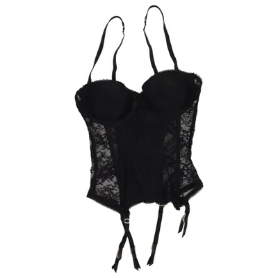 Bustier (Svart) från H&M Elastan, Polyamid, Polyester