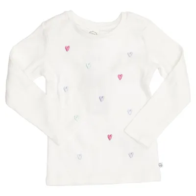 Långärmad t-shirt (Vit, Flerfärgad) från Cool Club by SMYK Bomull, Elastan