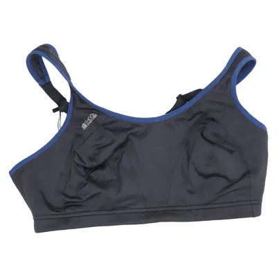 Sports bra (Gray, Blue) from Shock Absorber Elastane, Polyamide, Polyester