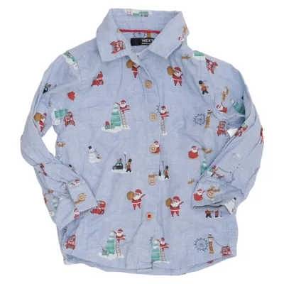 Shirt (Blue, Multicolored) from Next Cotton