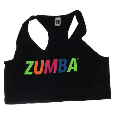 Sport-BH (Svart, Flerfärgad) från Zumba Bomull, Elastan