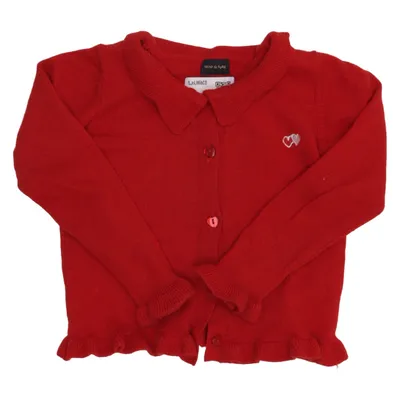 Cardigan (Rouge) de Miniature Laine de mouton