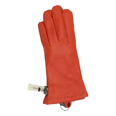 Leather gloves (Orange) from Gaucho Leather, Wool