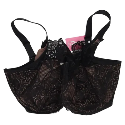 Bra (Lovelace Side Support Balcony Bra CK089120BTA) from Curvy Kate Elastane, Polyamide