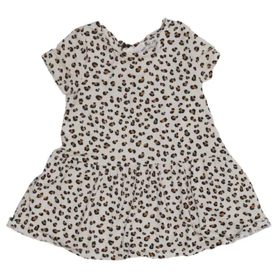 Dress (Beige, Multicolored) from Mini Gina Tricot Cotton