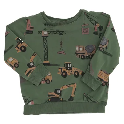 Sweatshirt (Green, Multicolored) from Lindex Kids Cotton, Elastane
