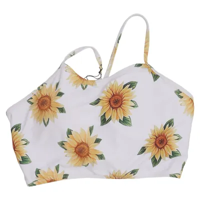 Bikini top (Hvid, Gul, Grøn) fra Zaful Elastan, Polyester