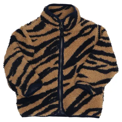 Fleecejakke (Beige, Blå) fra Minimarket Polyester