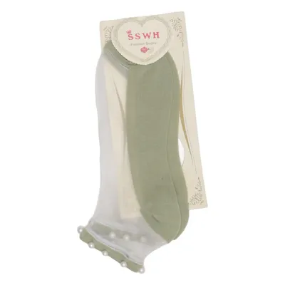 Chaussettes (Vert) de Sswh Coton, Polyamide, Polyester