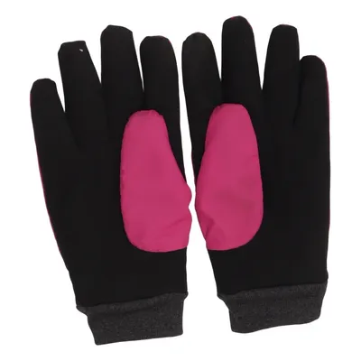 Gloves (Pink, Black) from Decathlon Elastane, Polyester
