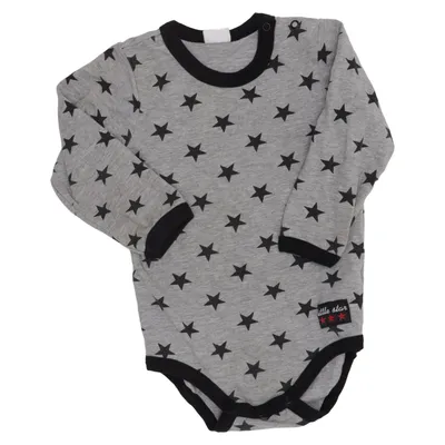 Body (Gris, Noir) de Baby by Lindex Coton, Élasthane, Viscose