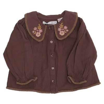 Bluse (Brun) fra Zara Polyester