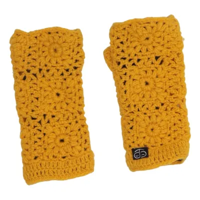 Fingerless gloves (Yellow) from Campur Wool