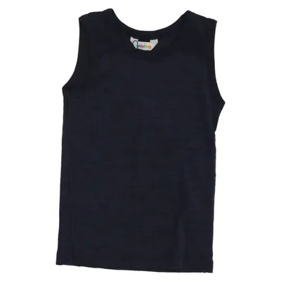 Maillot de corps (Bleu) de Joha Laine de mouton, Soie