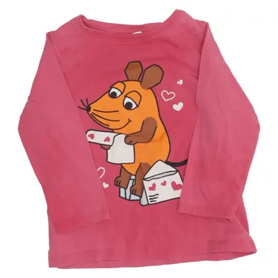 Langærmet t-shirt (Pink) fra DieMaus Bomuld