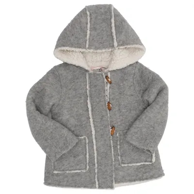 Duffle coat (Gris, Blanc) de Zara Knitwear
