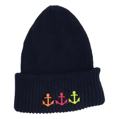 Beanie (Blue, Multicolored) from Zwillingsherz Polyamide, Wool