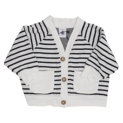 Cardigan (Blauw, Wit) van Petit Bateau Katoen, Polyamide