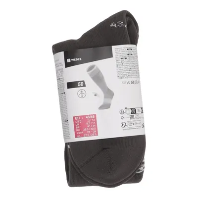 Training socks (Gray) from Wedze Acrylic, Elastane, Polyamide, Polyester
