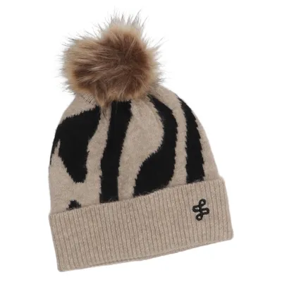 Bobble hat (Beige, Black) from Salsa Jeans Elastane, Polyester