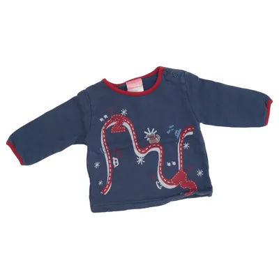 Long sleeve T-shirt (Blue, Red) from My Baby Cotton