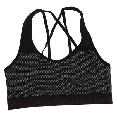 Sports-BH (Sort, Flerfarvet) fra Yoga Searcher Elastan, Polyamid, Polyester