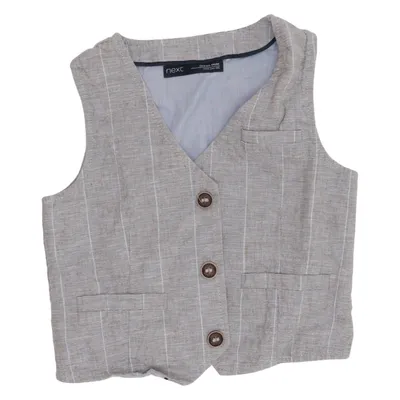Gilet de costume (Beige) de Next Coton, Lin