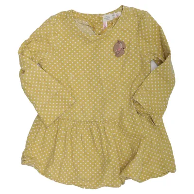 Robe (Jaune, Blanc) de Zara BabyGirl Coton