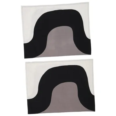Dækkeserviet (Sort, Grå, Hvid) fra Marimekko