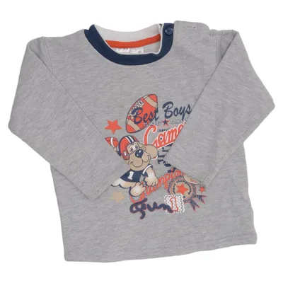 T-shirt à manches longues (Gris, Multicolore) de Ergee Coton, Polyester