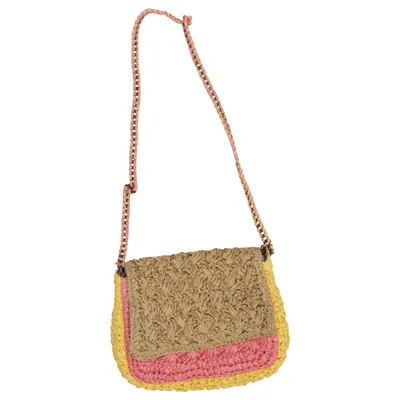 Sac à bandoulière (Marron, Rose, Jaune, Multicolore) de J.Crew Coton, Fibre métallique
