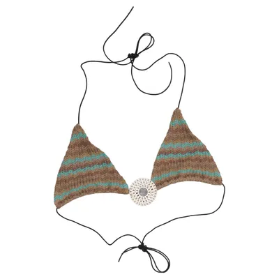 Bikini top (Brun, Turkis, Flerfarvet) fra Jaded London Polyester