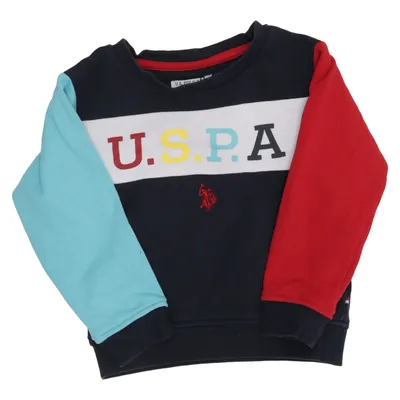 Sweatshirt (Blue, Red) from U.S. Polo Assn. Cotton, Polyester