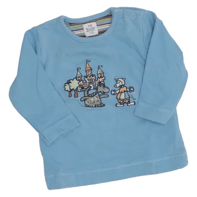 T-shirt à manches longues (Bleu, Multicolore) de H&M Baby Coton