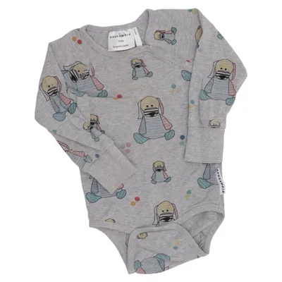 Body (Gray, Multicolored) from Geggamoja Bamboo, Elastane, Organic cotton