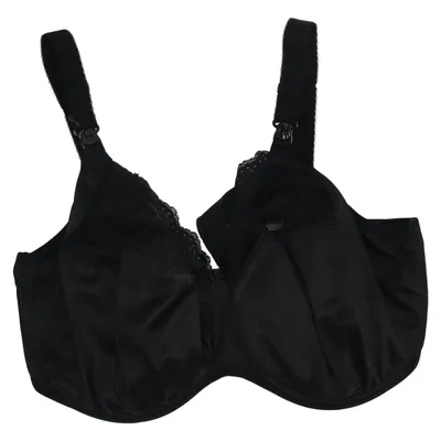 Bra (Black) from Elomi Cotton, Elastane, Polyamide, Polyester