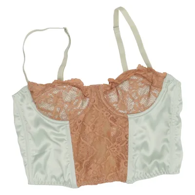 Bustier (Grön, Brun) från Urban Outfitters Elastan, Polyamid, Polyester