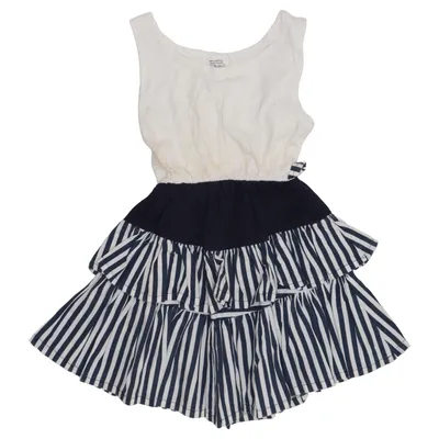 Robe (Bleu, Blanc) de FC Coton