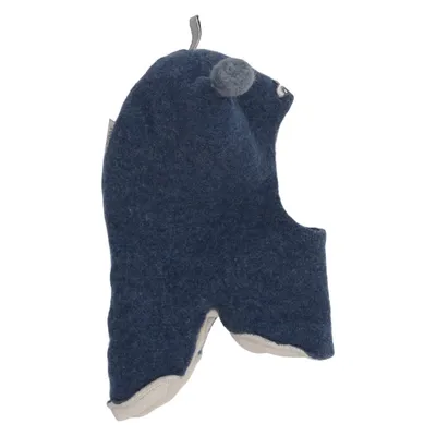 Balaklava (Blå, Beige) fra Kivat Elastan, Økologisk bomuld, Uld