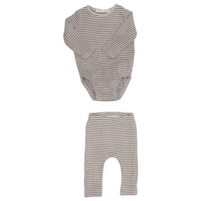 Ensemble (Blanc, Marron) de Zara Coton, Élasthane