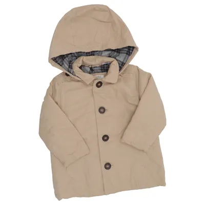 Jacket (Beige) from Zara BabyBoy Cotton, Polyamide, Polyester