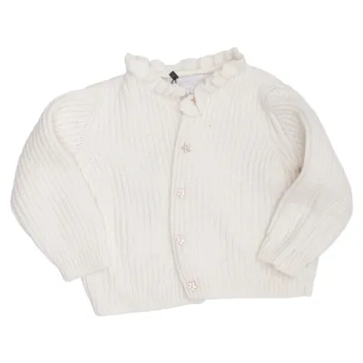 Cardigan (Blanc) de Cadet Rousselle Coton, Laine