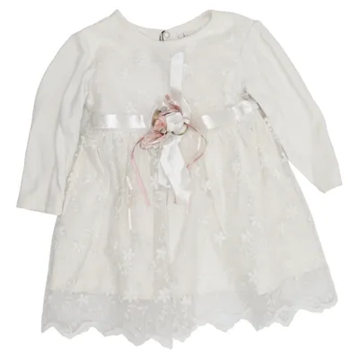 Bloemenmeisjes jurk (Wit) van Baby Baby Katoen, Polyester