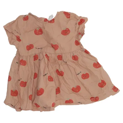 Kleid (Beige, Rot) von Rikiki Baumwolle