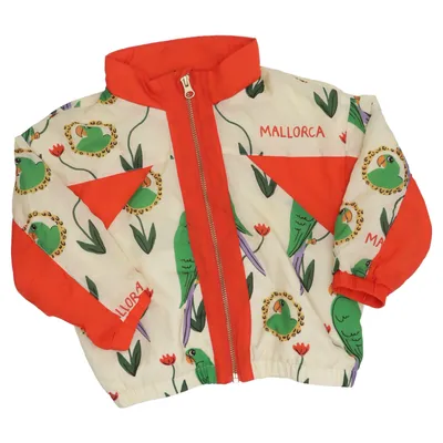 Bomber jacket (Red, White, Multicolored) from Mini Rodini Polyamide, Polyester