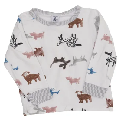 Lange mouwen shirt (Wit, Meerkleurig) van Petit Bateau