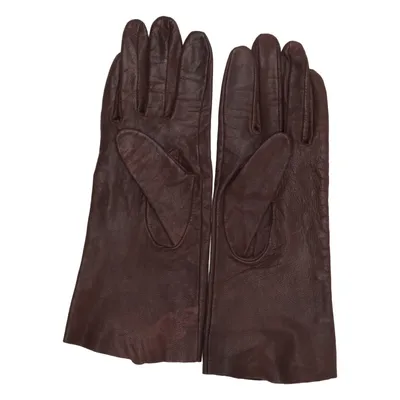 Leather gloves (Brown) from Maison Scotch