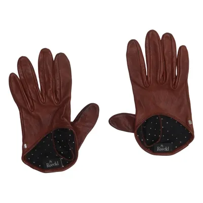 Leather gloves (Brown) from Roeckl Leather, Silk